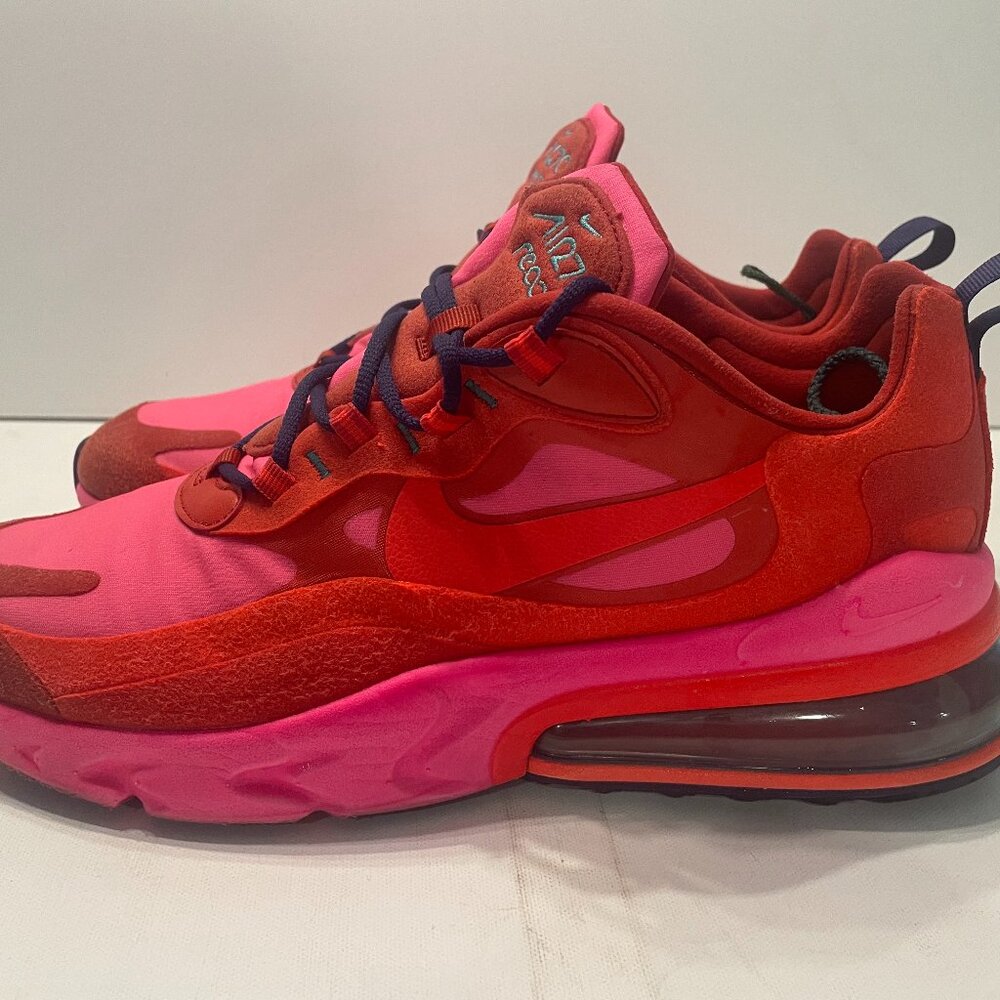 Nike Air Max 270 React Mystic Red Mens Casual Shoes AO4971-600 Size 11